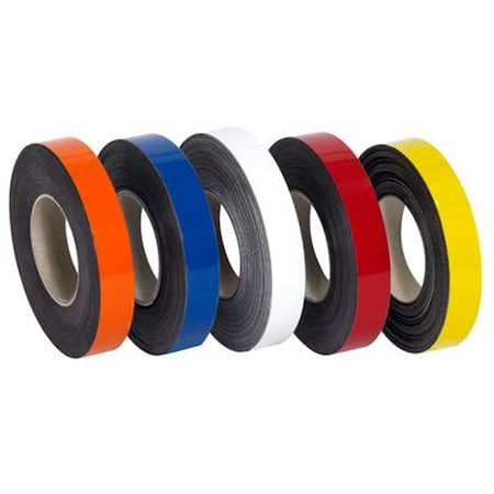 Officespace 1 in. x 100 ft. Yellow Warehouse Labels - Magnetic Rolls OF3354121